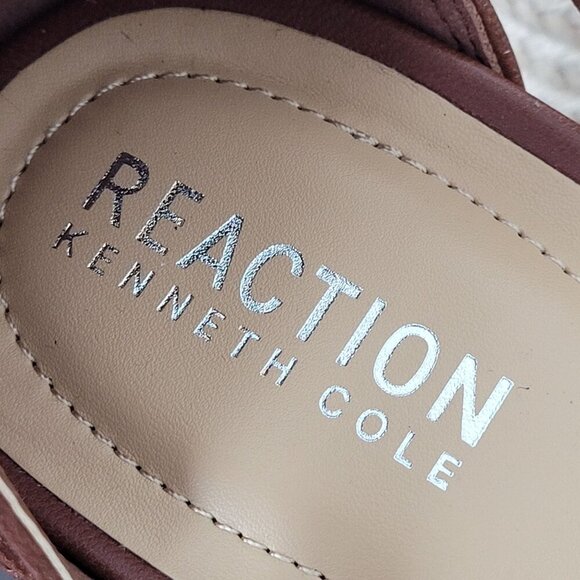 NEW Kenneth Cole Reaction Womens 10 Colton Wedge Sandals Ankle strap - Picture 6 of 9